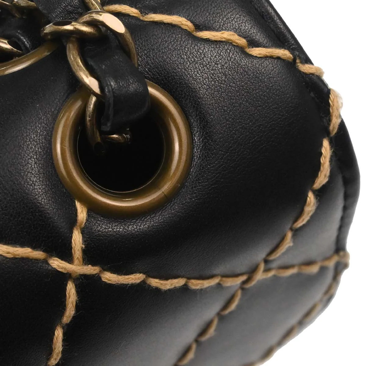 Chanel Black Calfskin Wild Stitch Straight Flap Shoulder Bag - Image 13