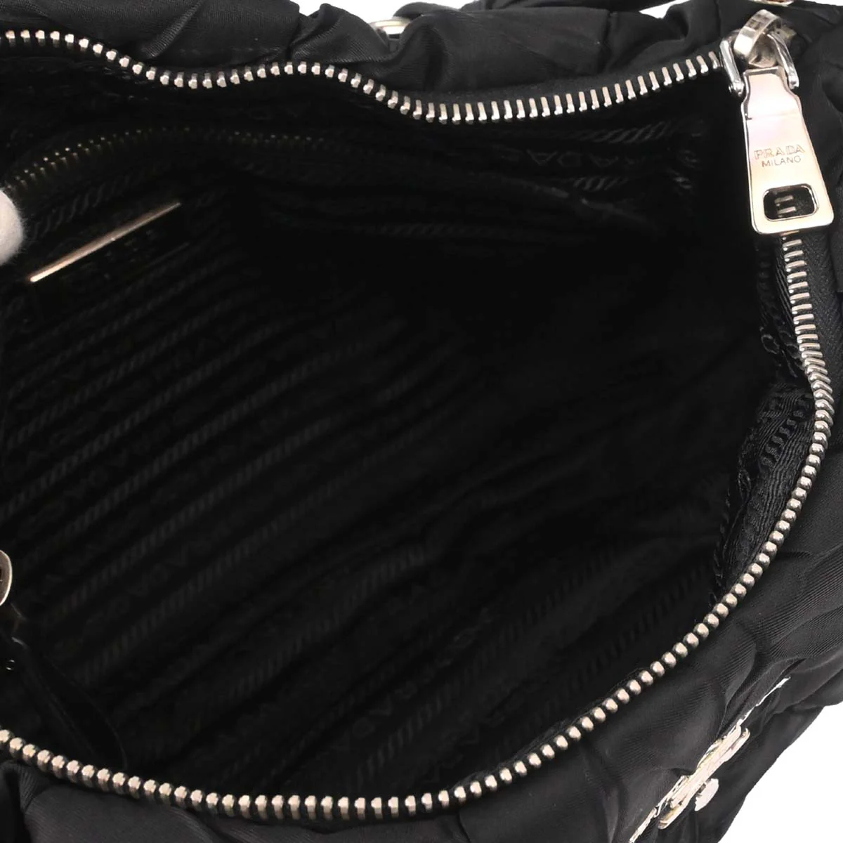 Prada Black Nylon Handbag - Image 15