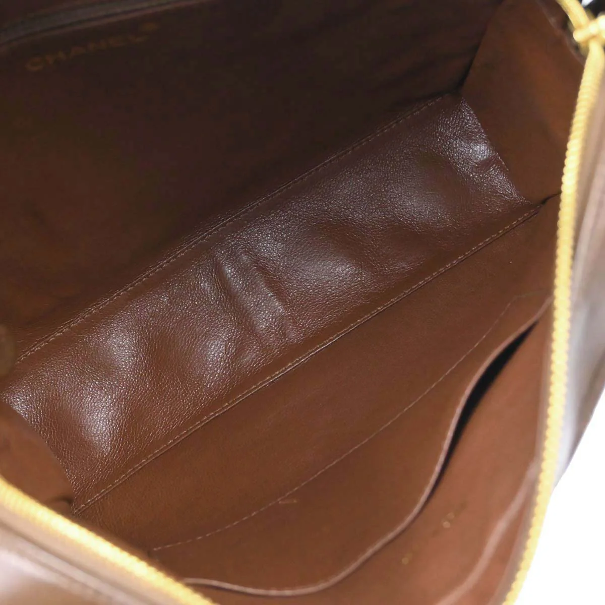 Chanel Brown Lambskin Shoulder Bag - Image 17