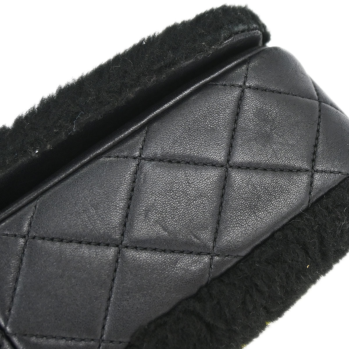 Chanel Black Shearling Supermarket Comic Flap Bag - Image 5