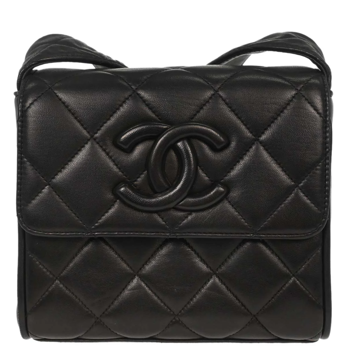 Chanel Black Lambskin Shoulder Bag