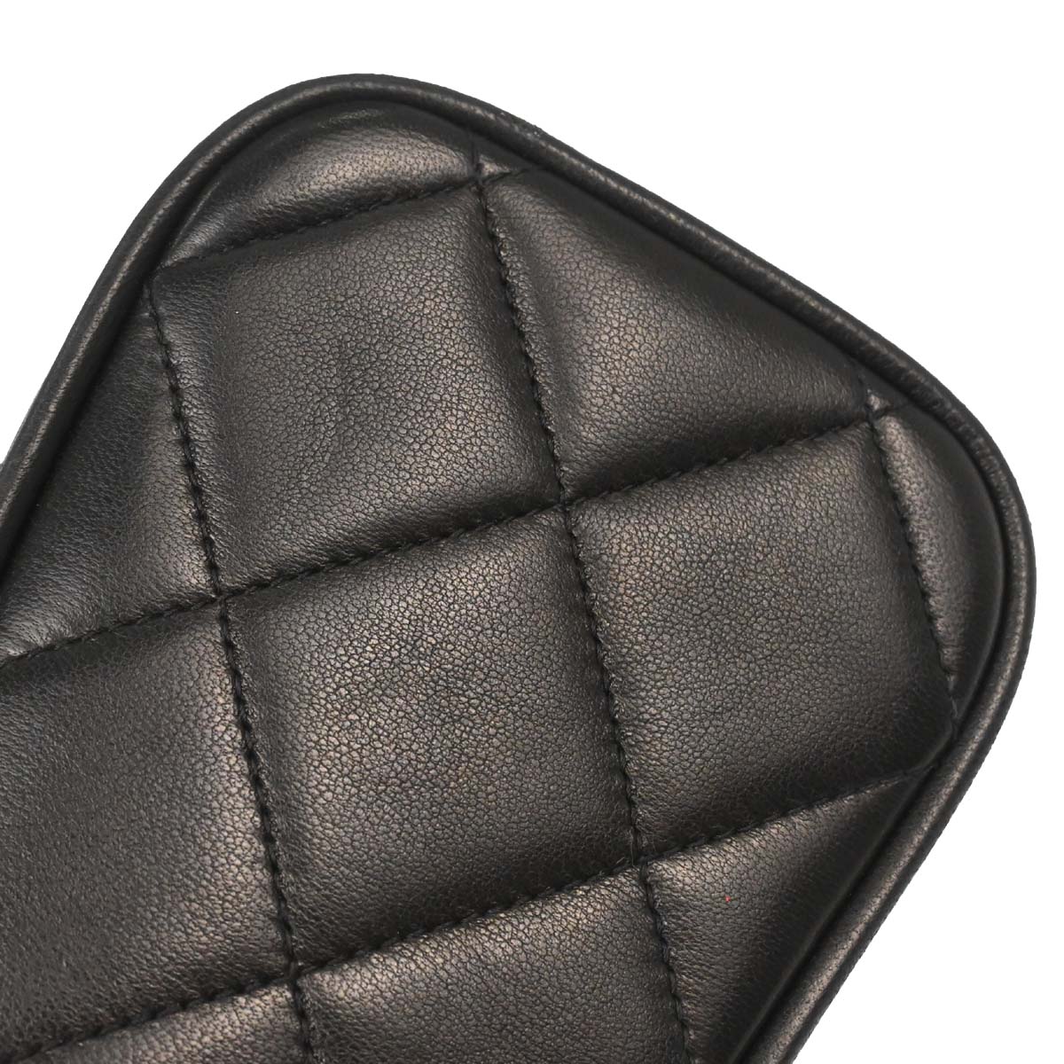 Chanel Black Lambskin Shoulder Bag - Image 10