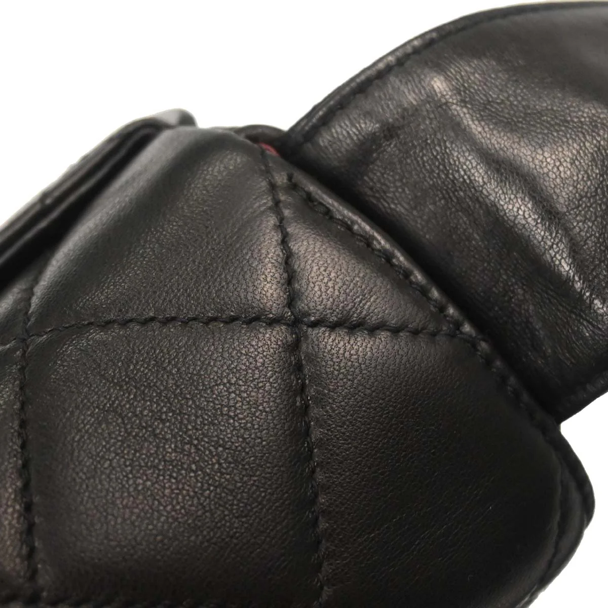 Chanel Black Lambskin Shoulder Bag - Image 14