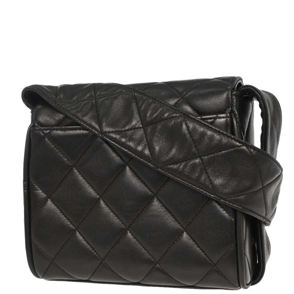 Chanel Black Lambskin Shoulder Bag - Image 2