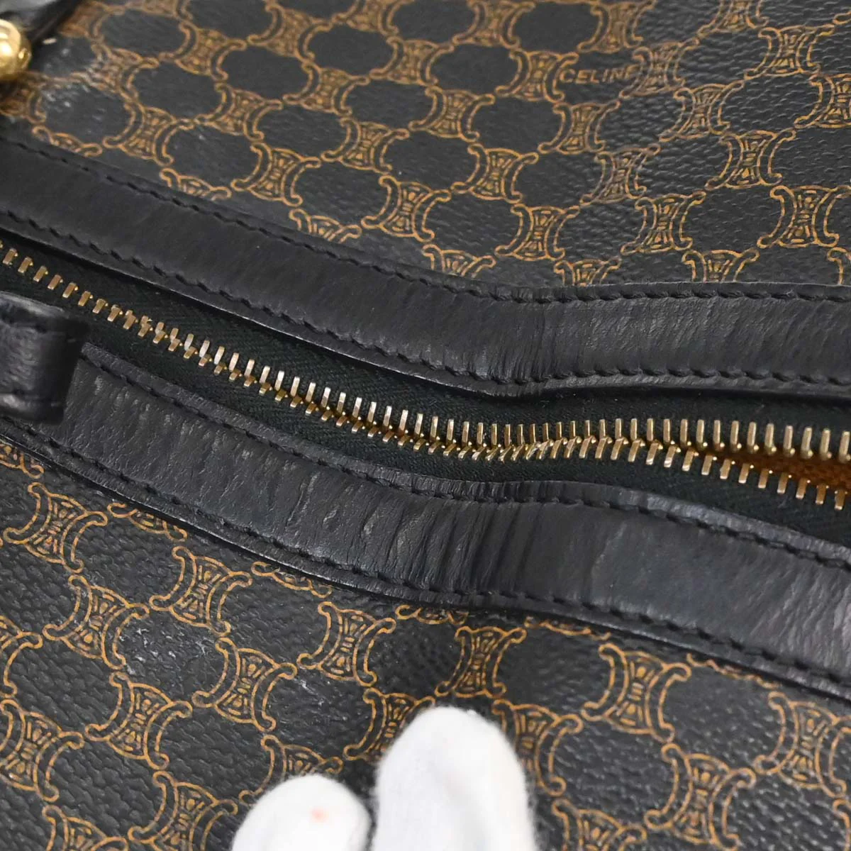 Celine Black Macadam Duffle Handbag - Image 12