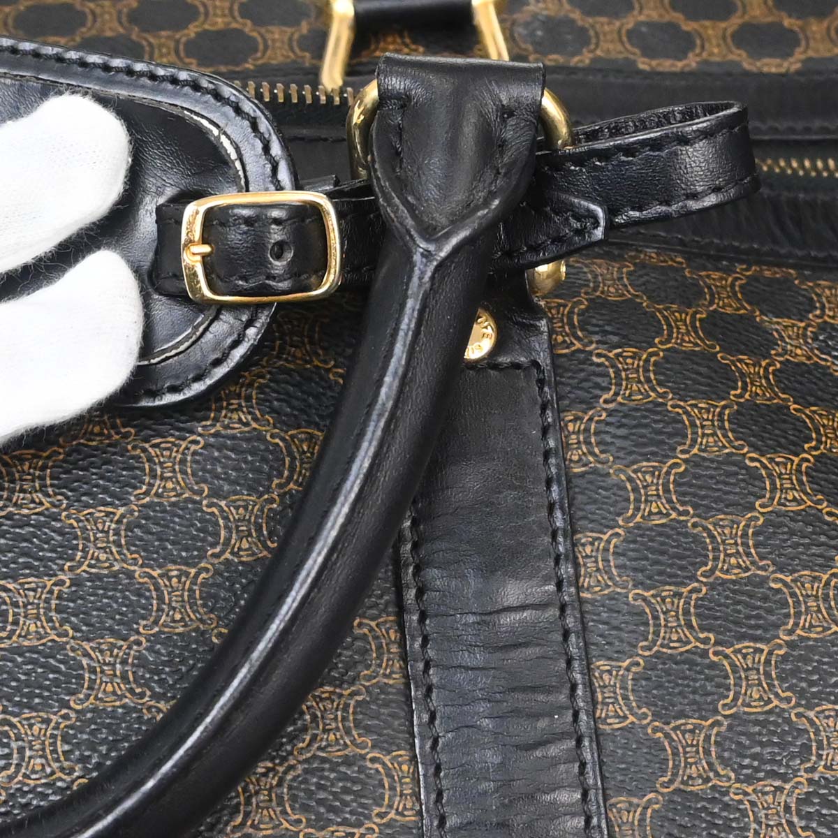 Celine Black Macadam Duffle Handbag - Image 14