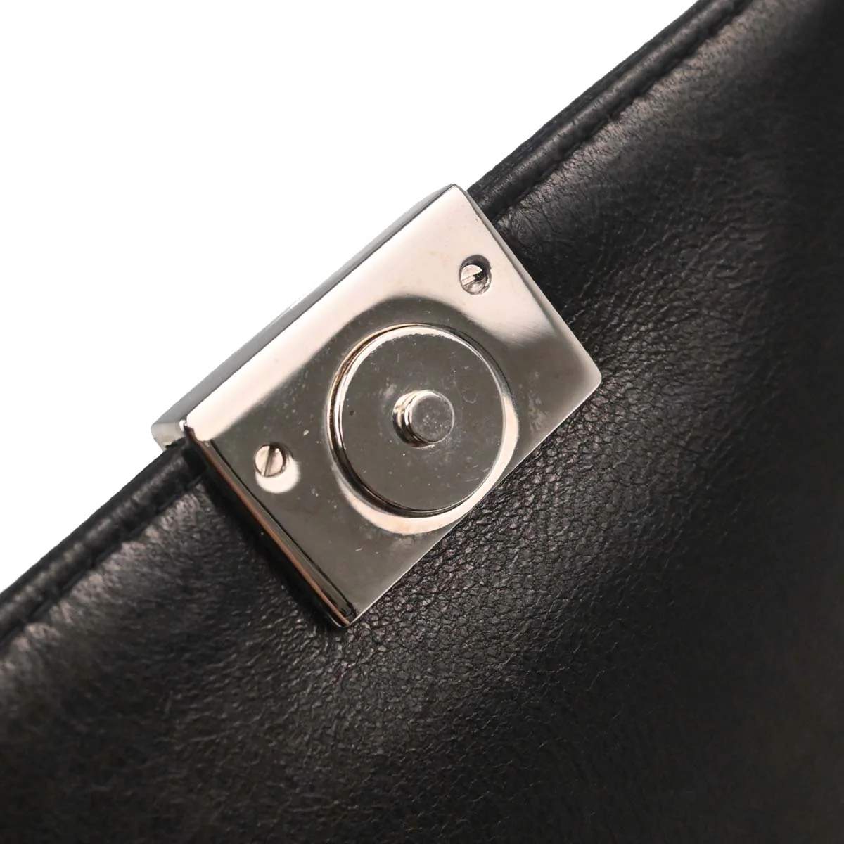 Chanel Black Lambskin Choco Bar Trifold Shoulder Bag - Image 17