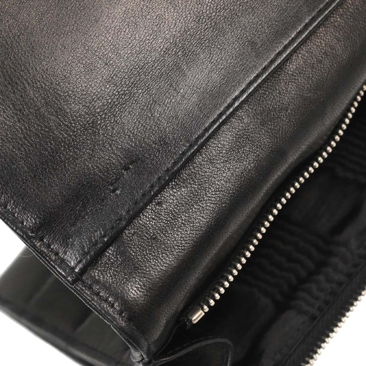 Chanel Black Lambskin Choco Bar Trifold Shoulder Bag - Image 19