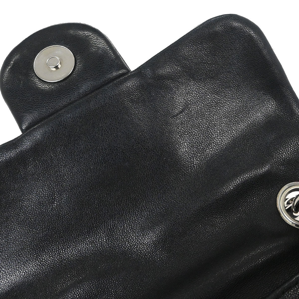Chanel Black Calfskin Chain Around Shoulder Bag - Image 11