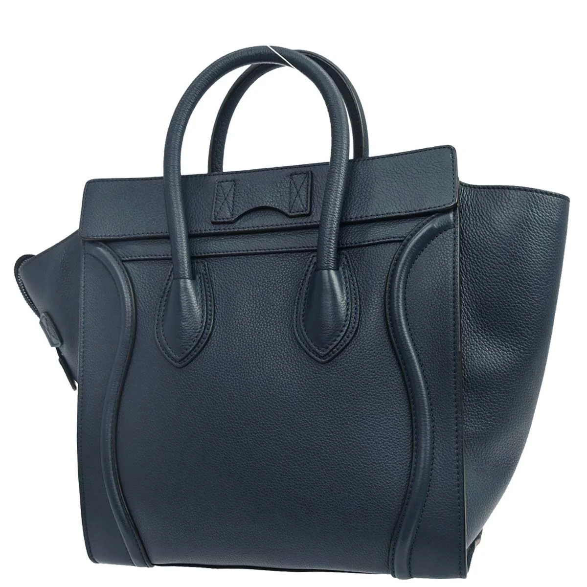 Celine Navy Mini Luggage Tote Bag - Image 2