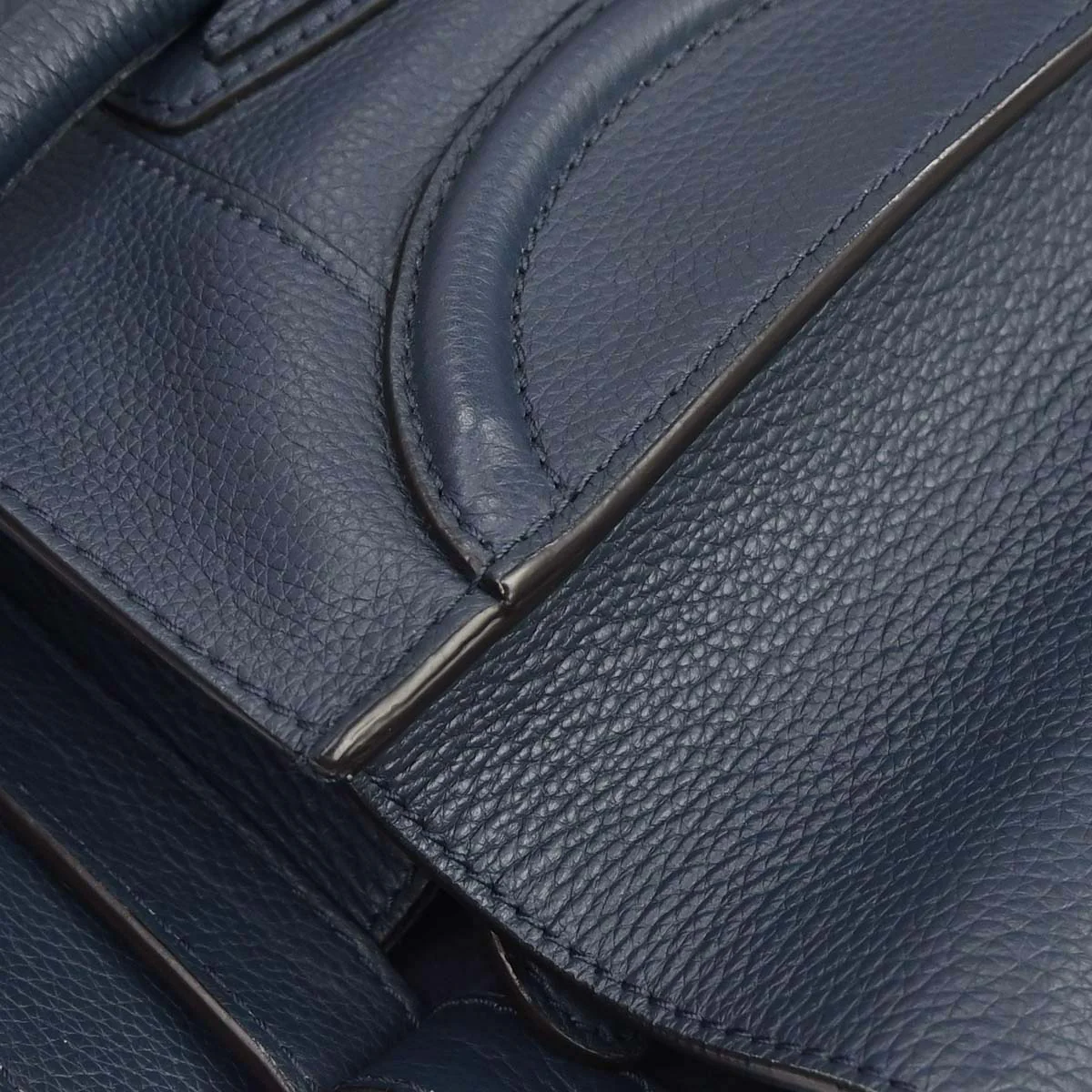 Celine Navy Mini Luggage Tote Bag - Image 5