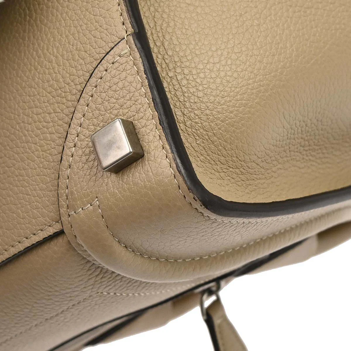 Celine Beige Luggage Micro Tote Handbag - Image 12