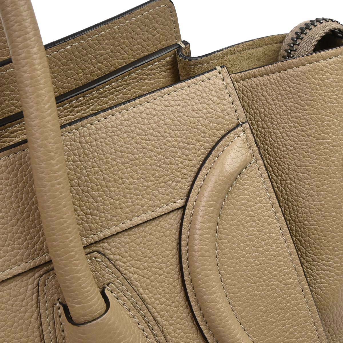 Celine Beige Luggage Micro Tote Handbag - Image 15