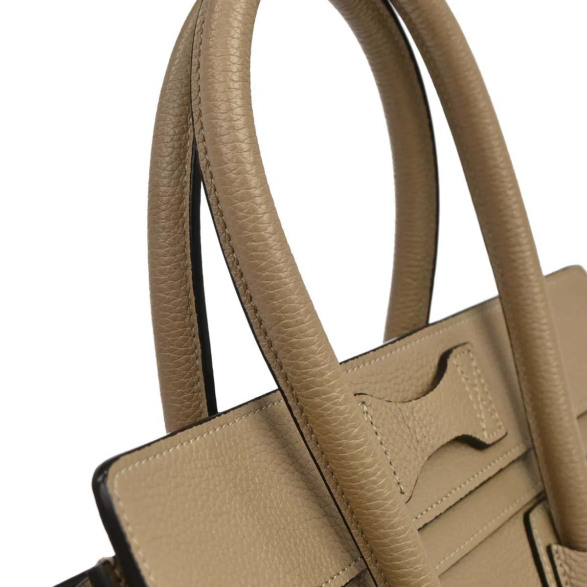 Celine Beige Luggage Micro Tote Handbag - Image 7