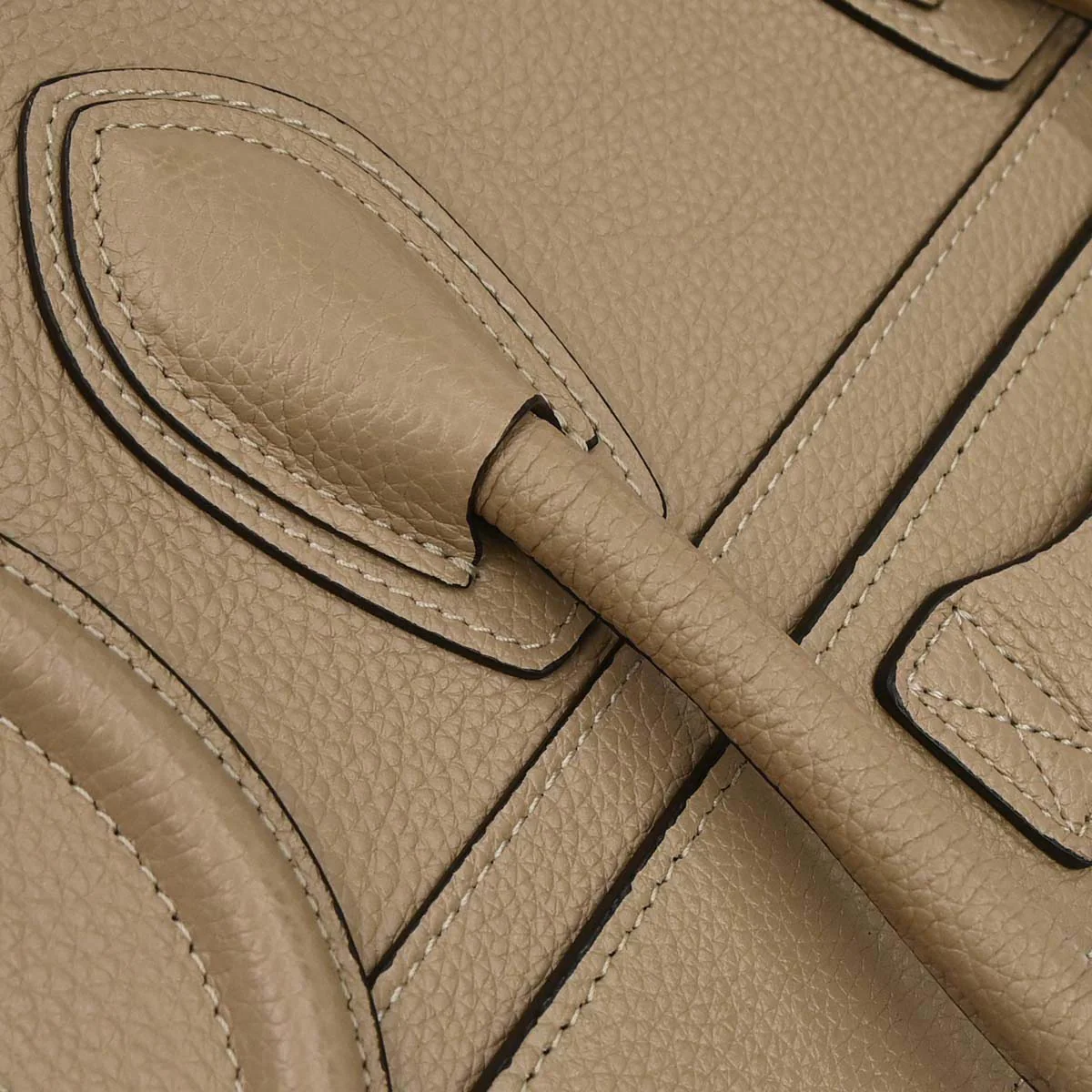 Celine Beige Luggage Micro Tote Handbag - Image 13