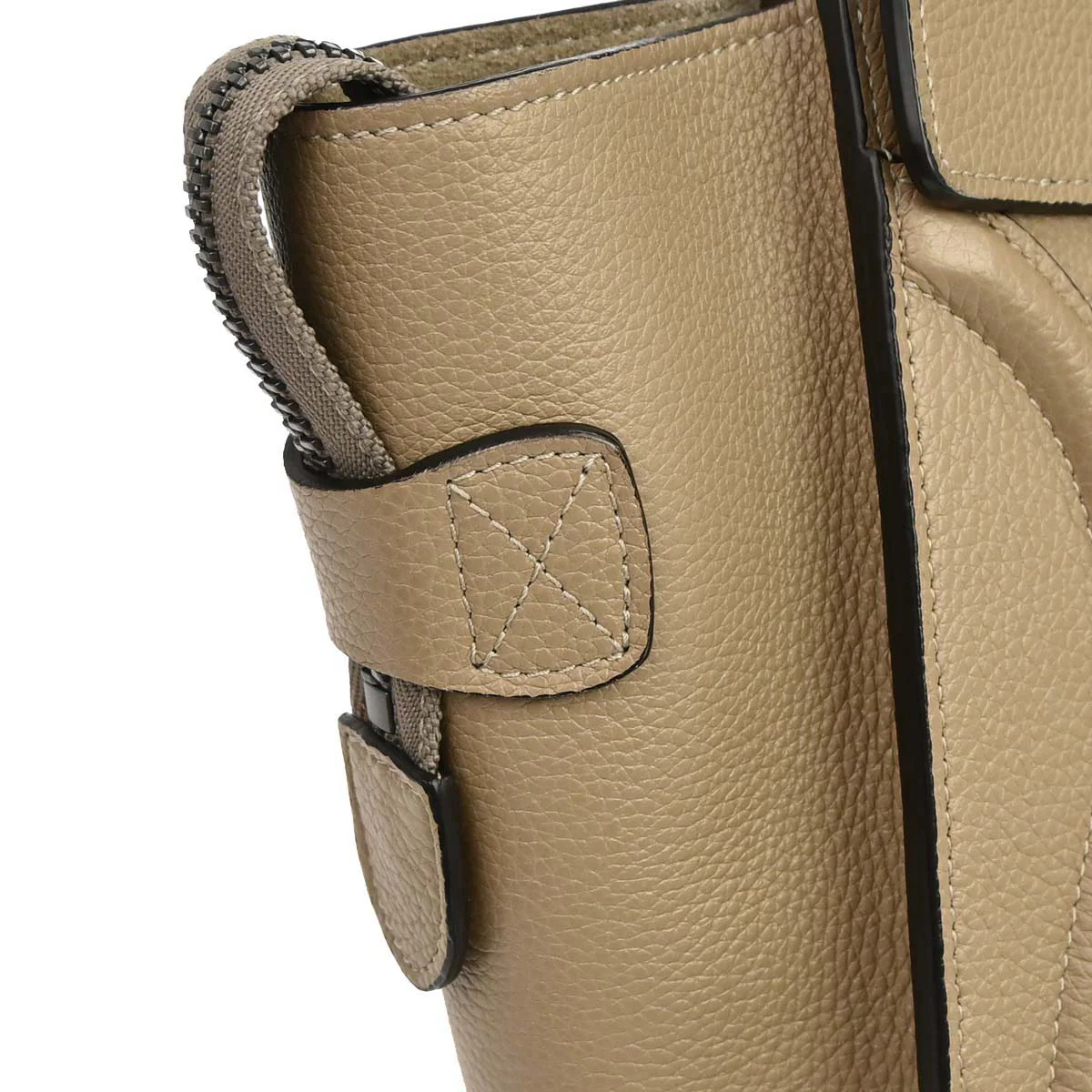 Celine Beige Luggage Micro Tote Handbag - Image 3