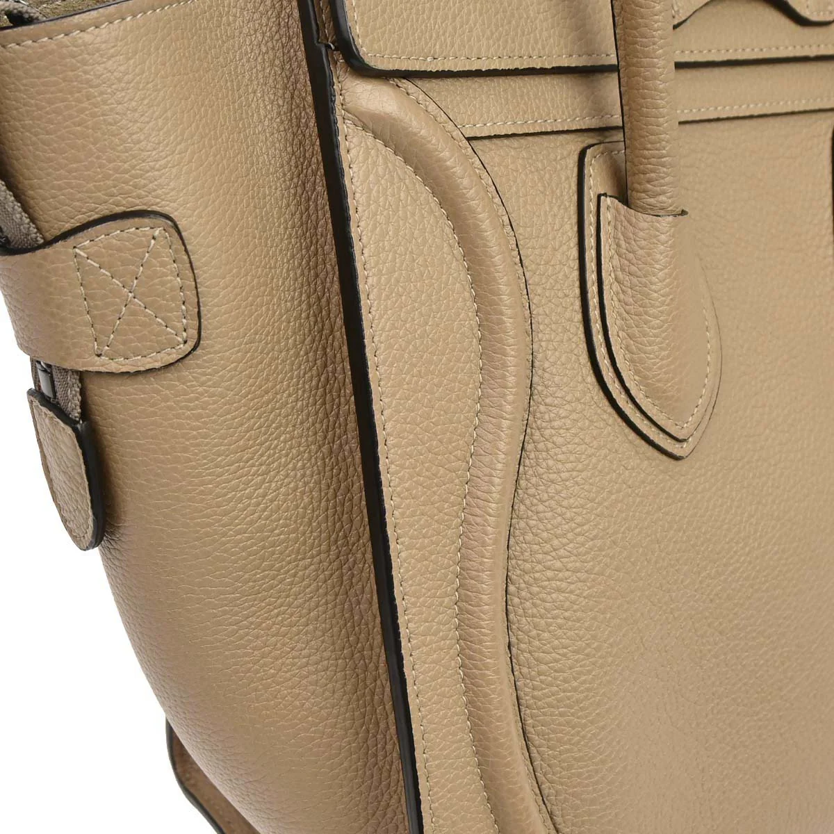 Celine Beige Luggage Micro Tote Handbag - Image 4