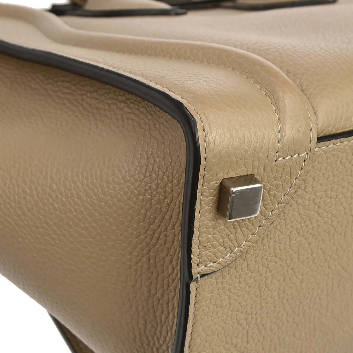 Celine Beige Luggage Micro Tote Handbag - Image 7