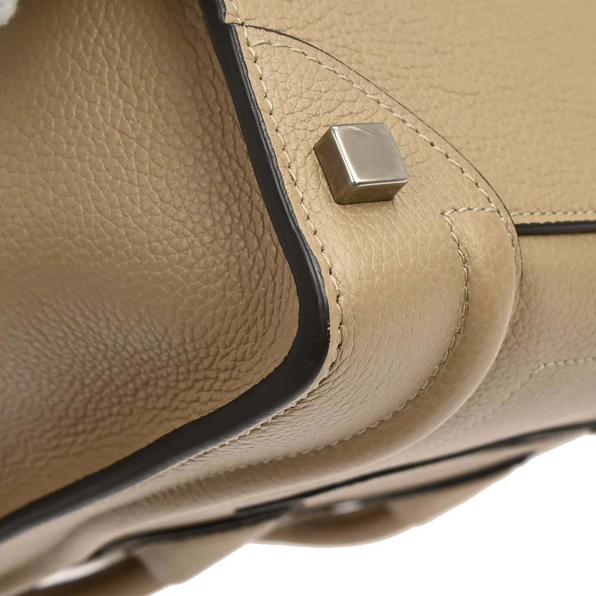 Celine Beige Luggage Micro Tote Handbag - Image 8
