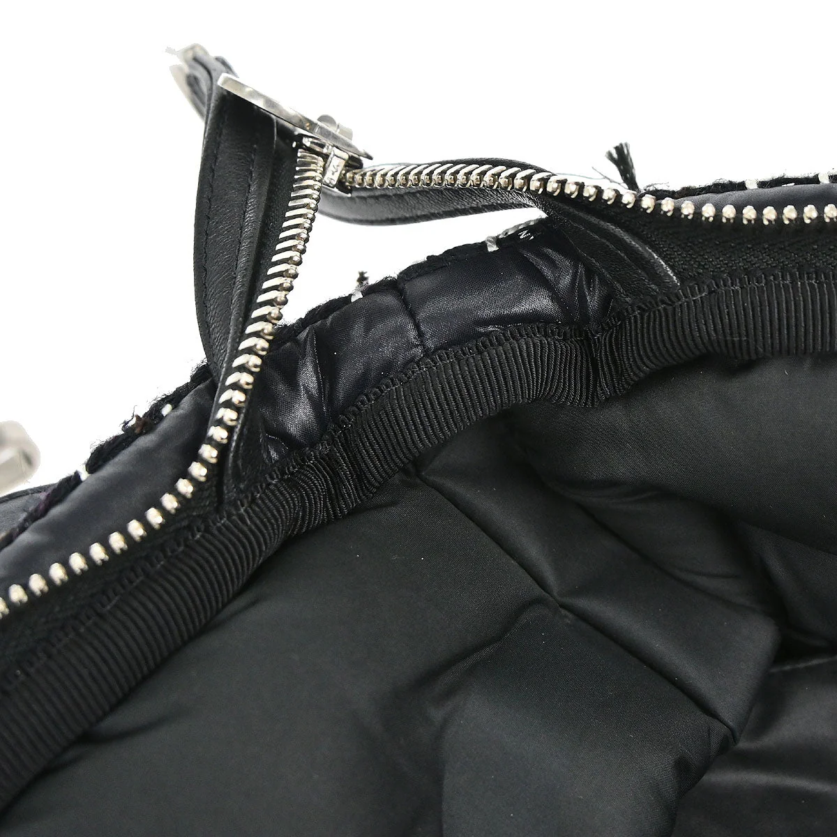 Chanel Black Nylon Coco Neige Doudoune 2way Shoulder Tote Bag - Image 16