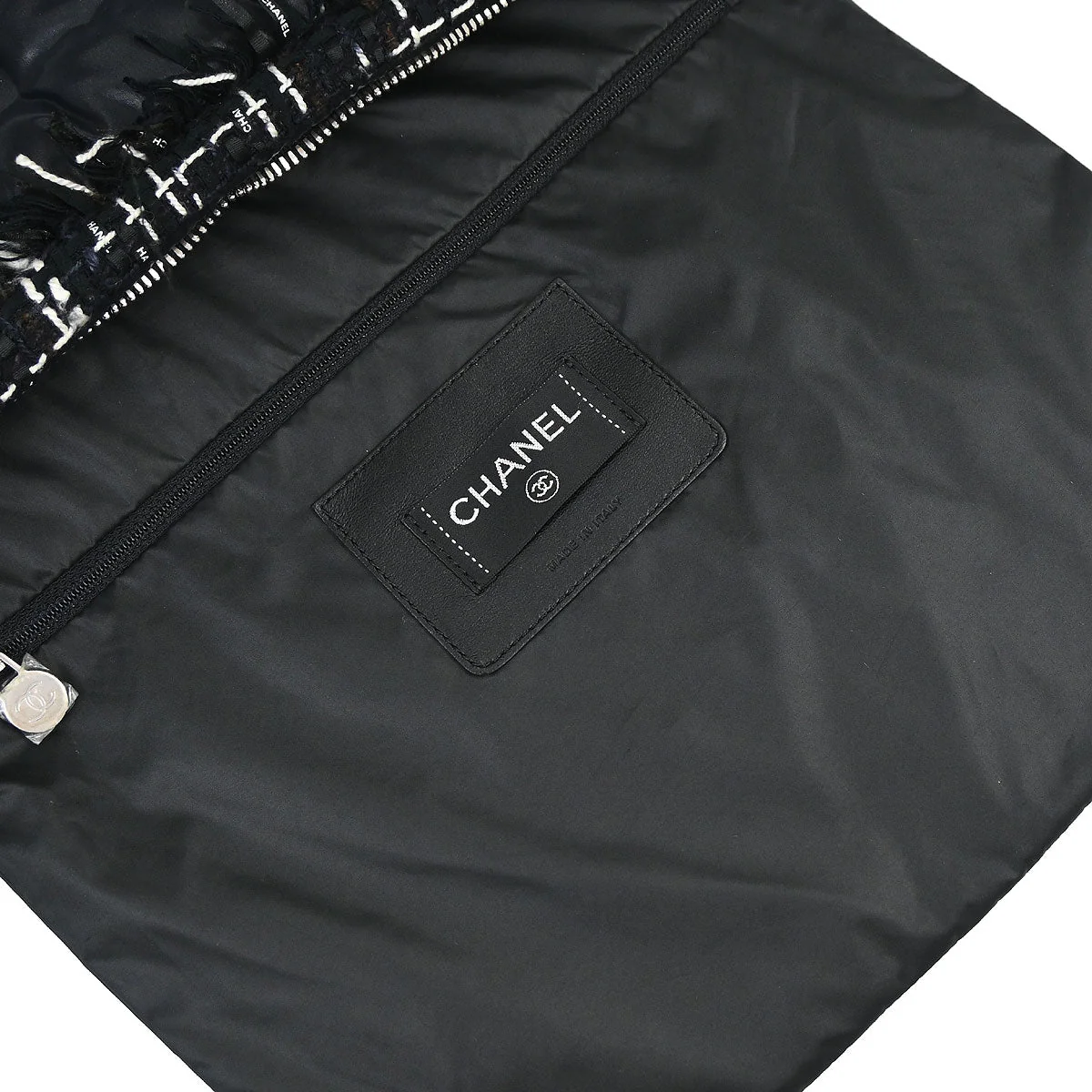 Chanel Black Nylon Coco Neige Doudoune 2way Shoulder Tote Bag - Image 20