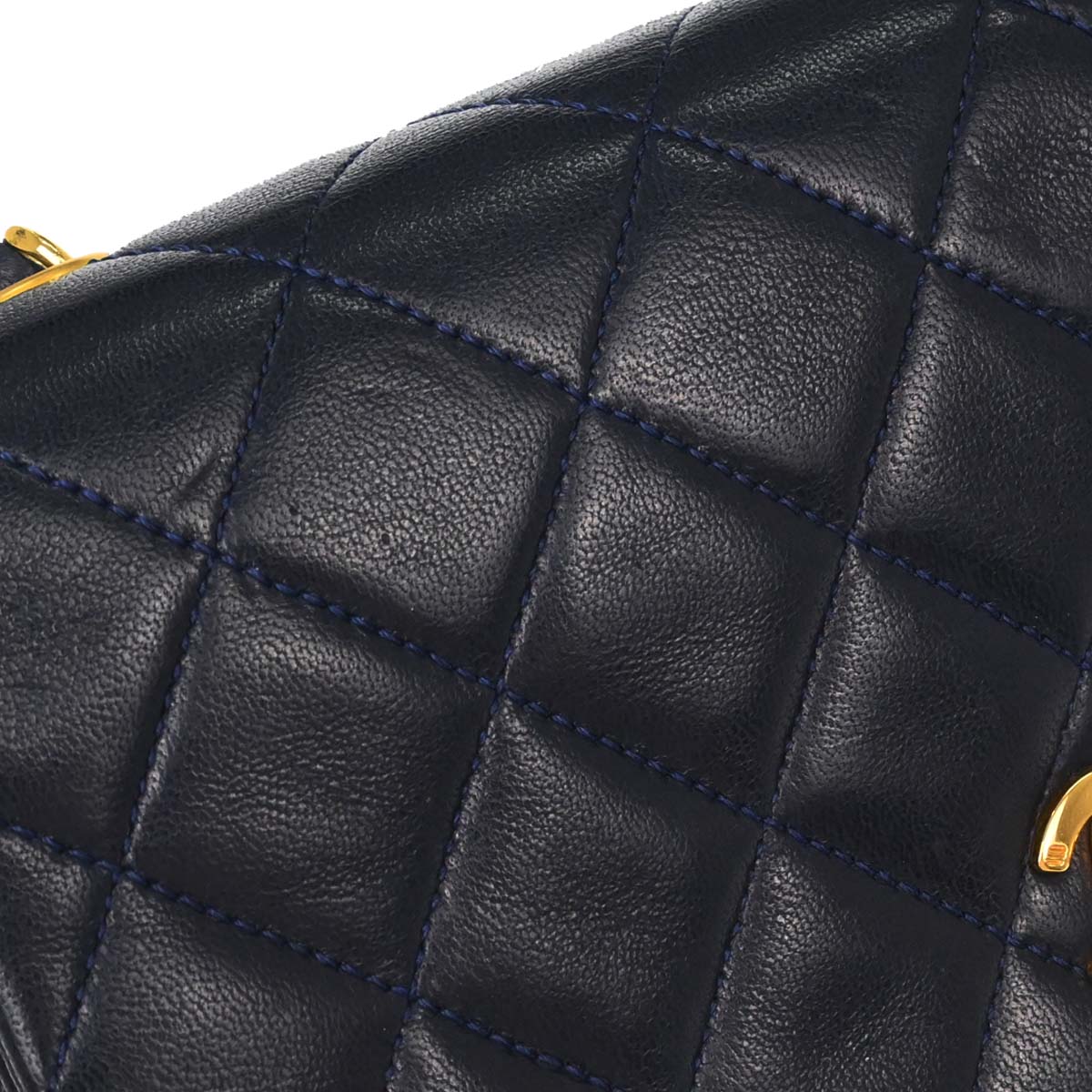 Chanel Navy Lambskin Turnlock Mini Full Flap Shoulder Bag - Image 11