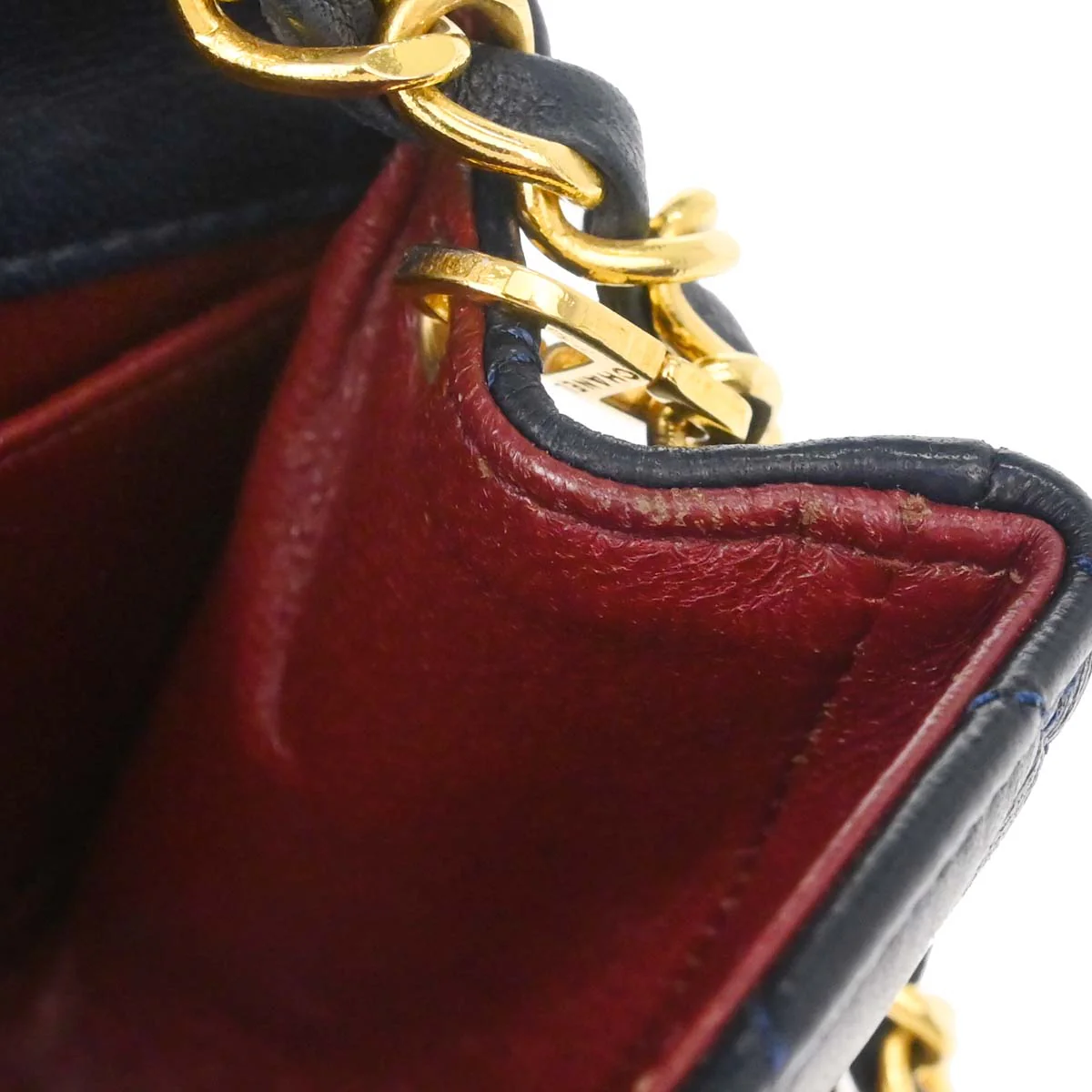 Chanel Navy Lambskin Turnlock Mini Full Flap Shoulder Bag - Image 15