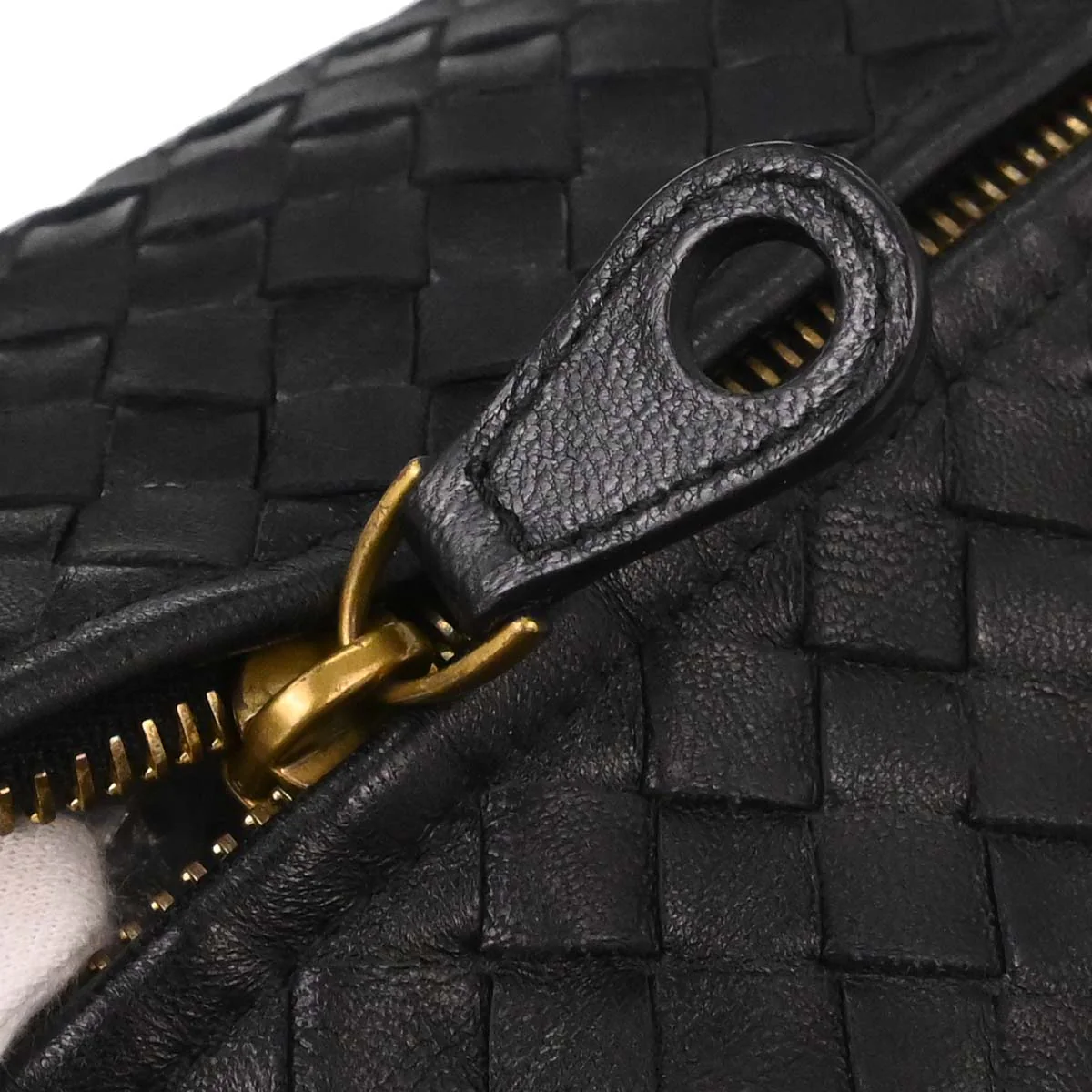 Bottega Veneta Black Lambskin Intrecciato Handbag - Image 15