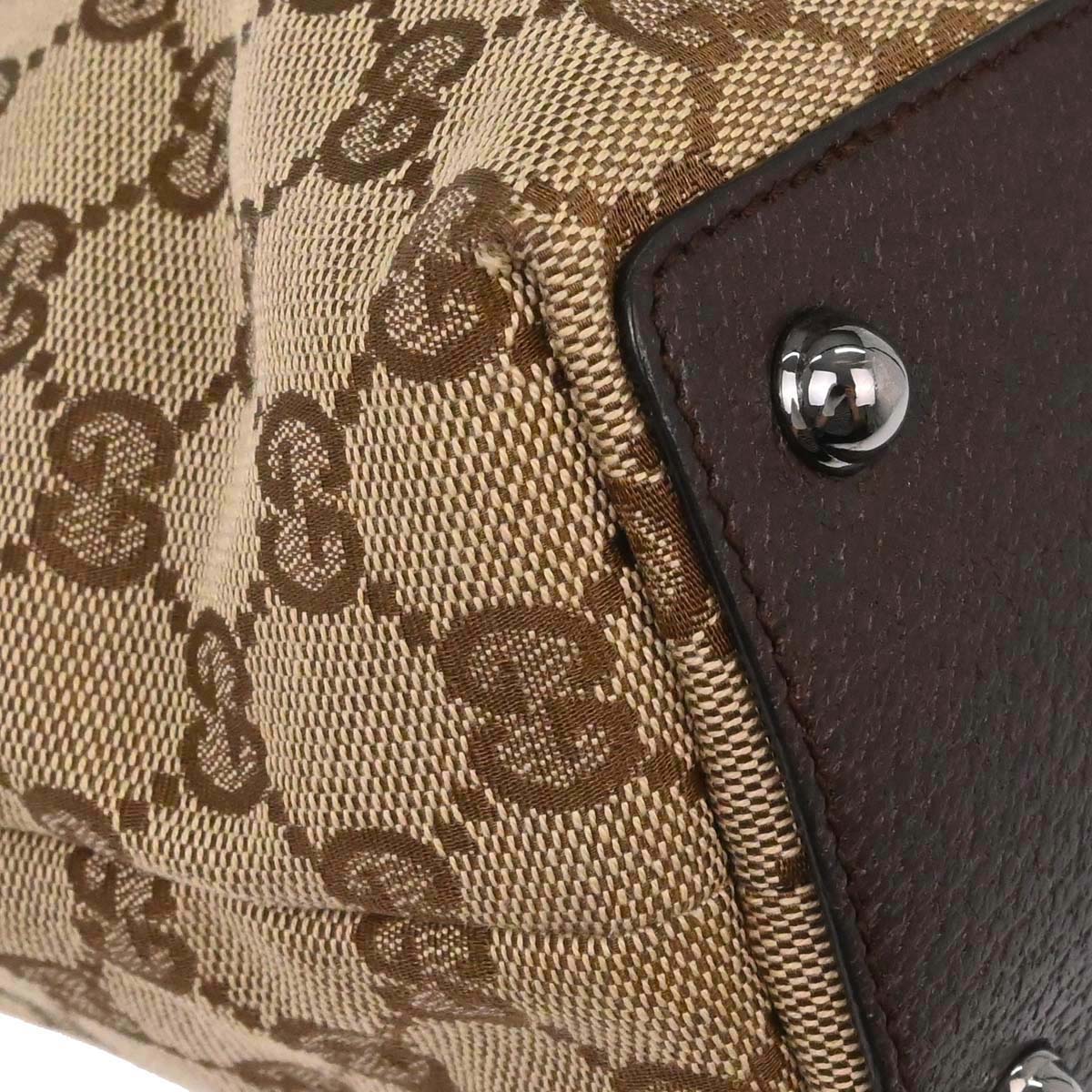 Gucci Beige Canvas GG Tote Handbag - Image 10
