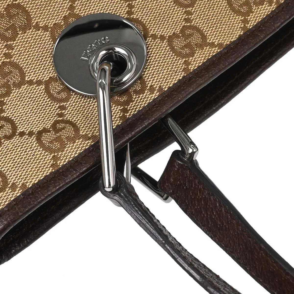 Gucci Beige Canvas GG Tote Handbag - Image 5