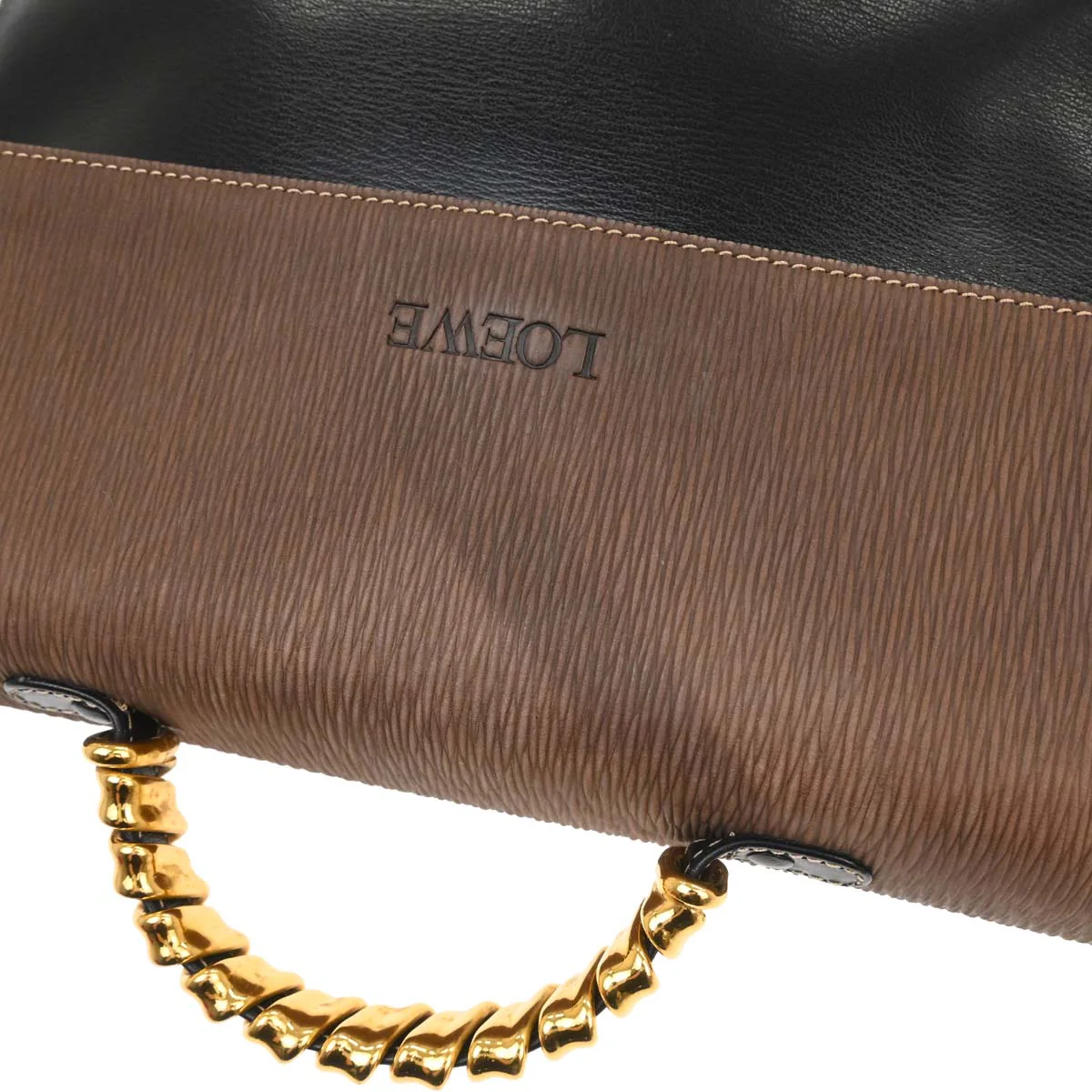 Loewe Black Leather Velasquez 2way Shoulder Handbag - Image 5