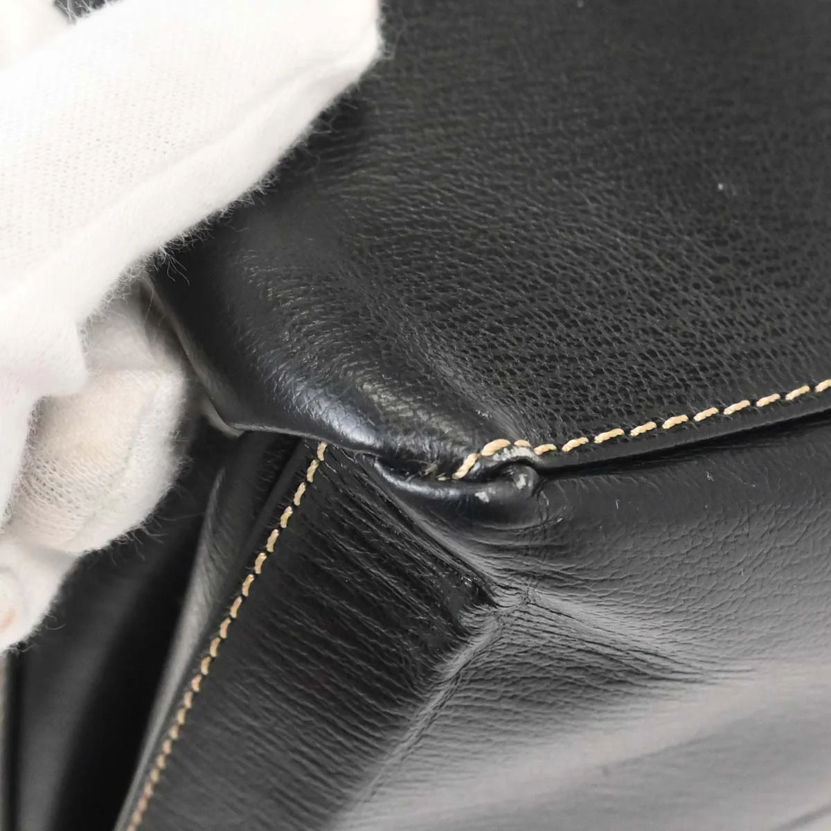 Loewe Black Leather Velasquez 2way Shoulder Handbag - Image 9