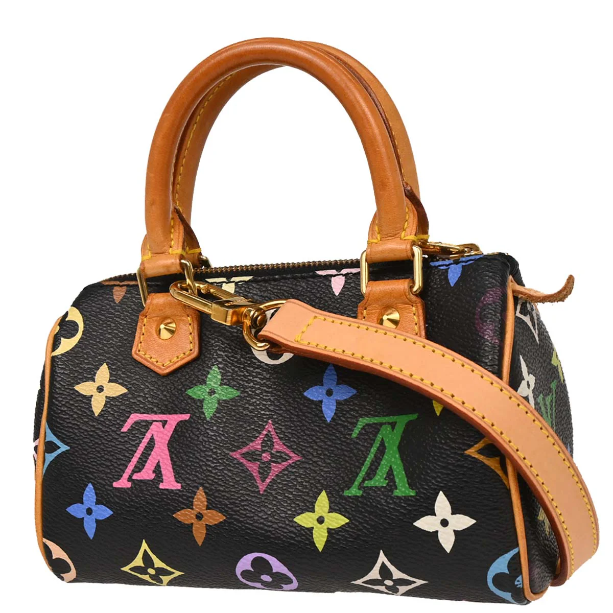 Louis Vuitton Multicolor Mini Speedy 2way Shoulder Handbag M92644 - Image 2