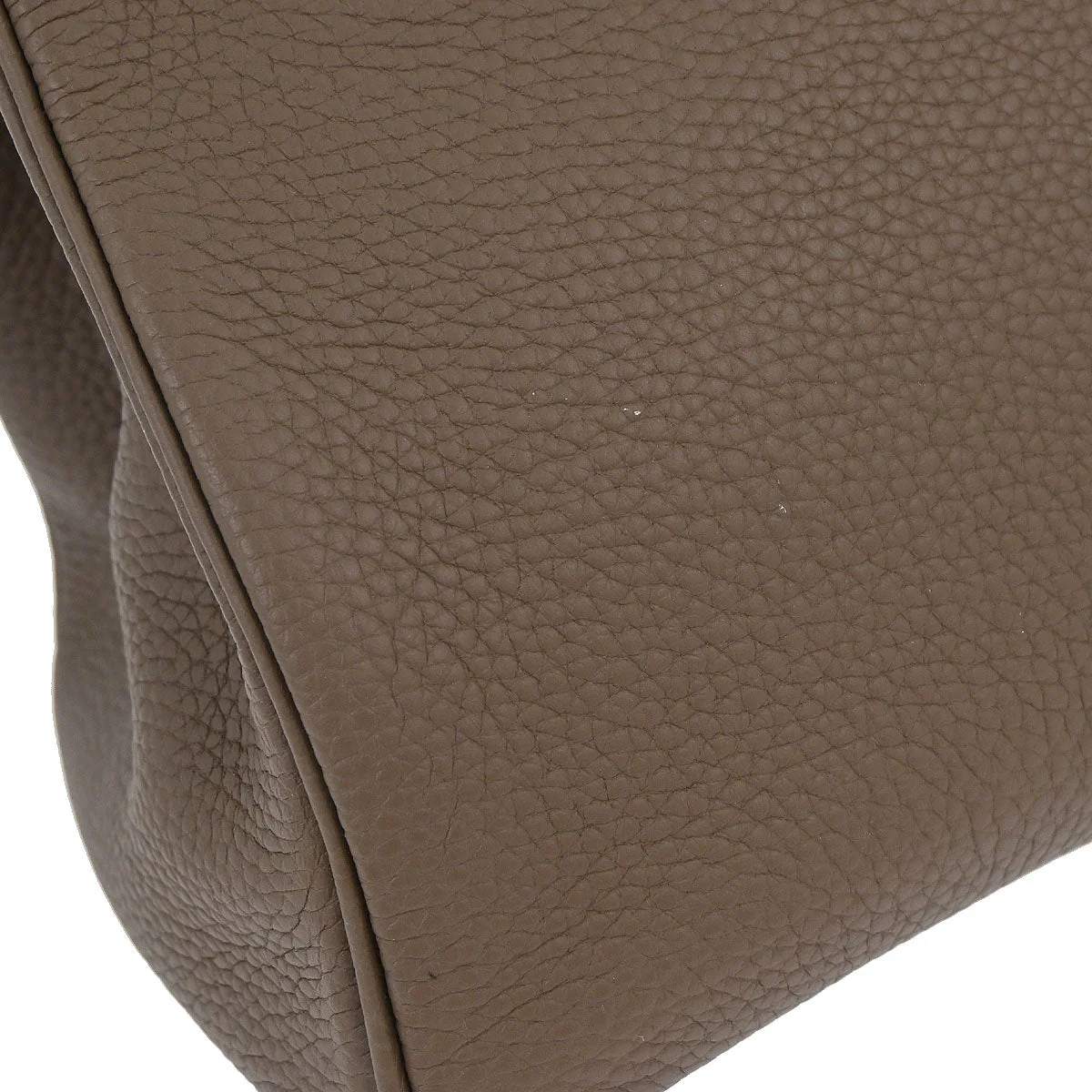 Hermes Etoupe Gray Togo Birkin 30 Handbag - Image 11