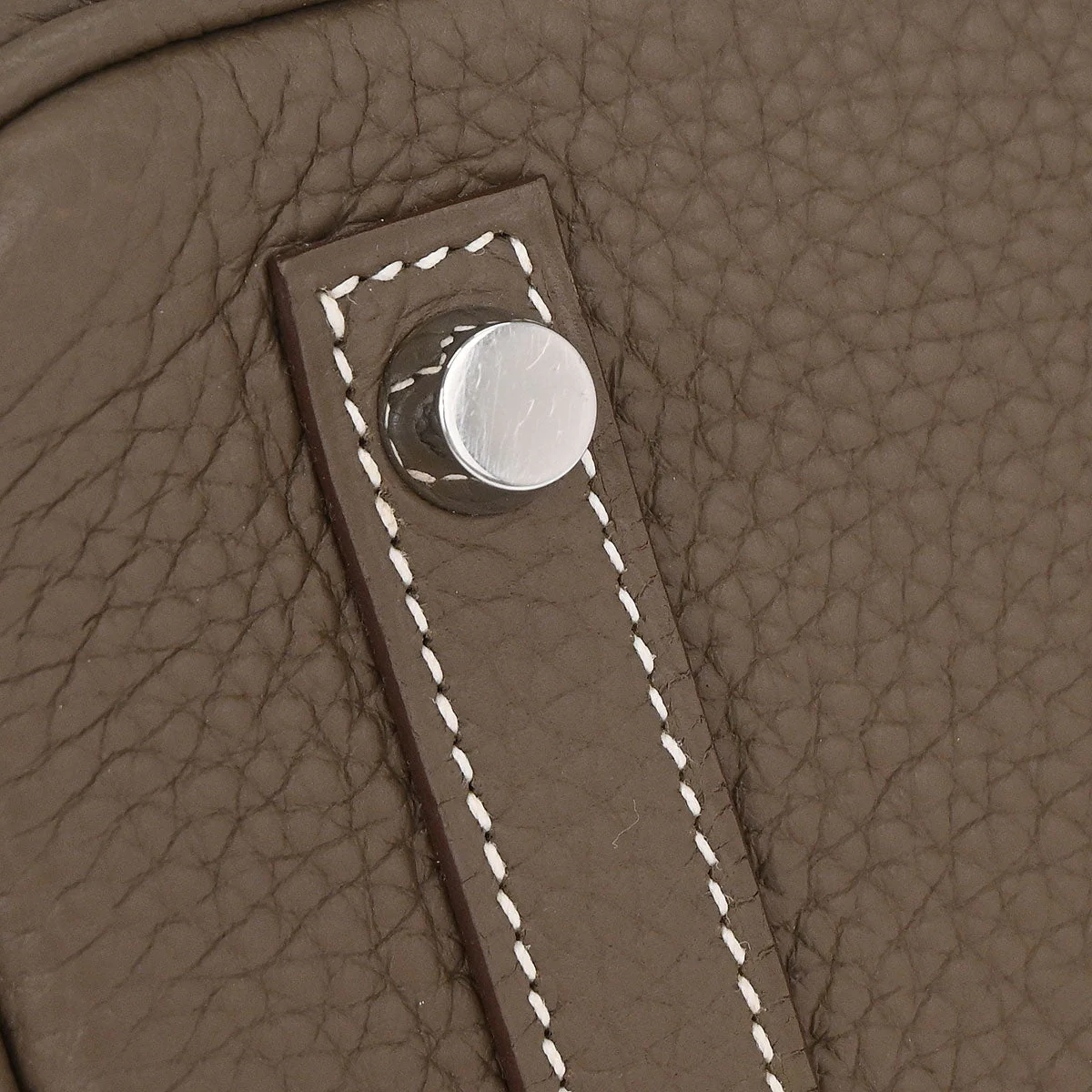 Hermes Etoupe Gray Togo Birkin 30 Handbag - Image 5