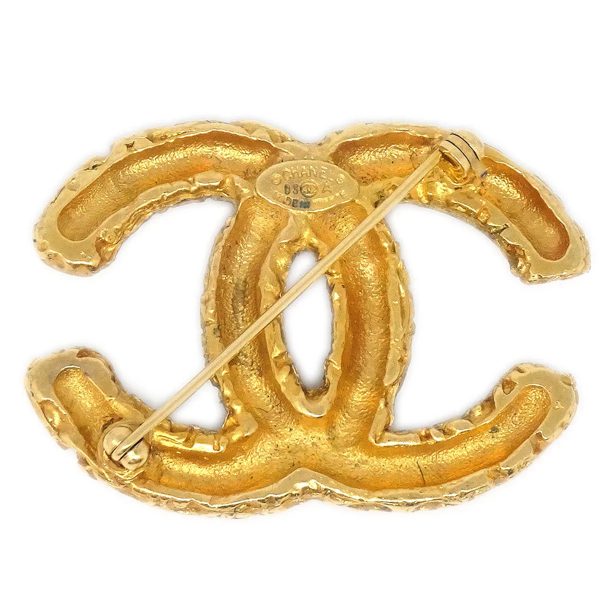 Chanel 1993 Florentine CC Brooch Small - Image 2