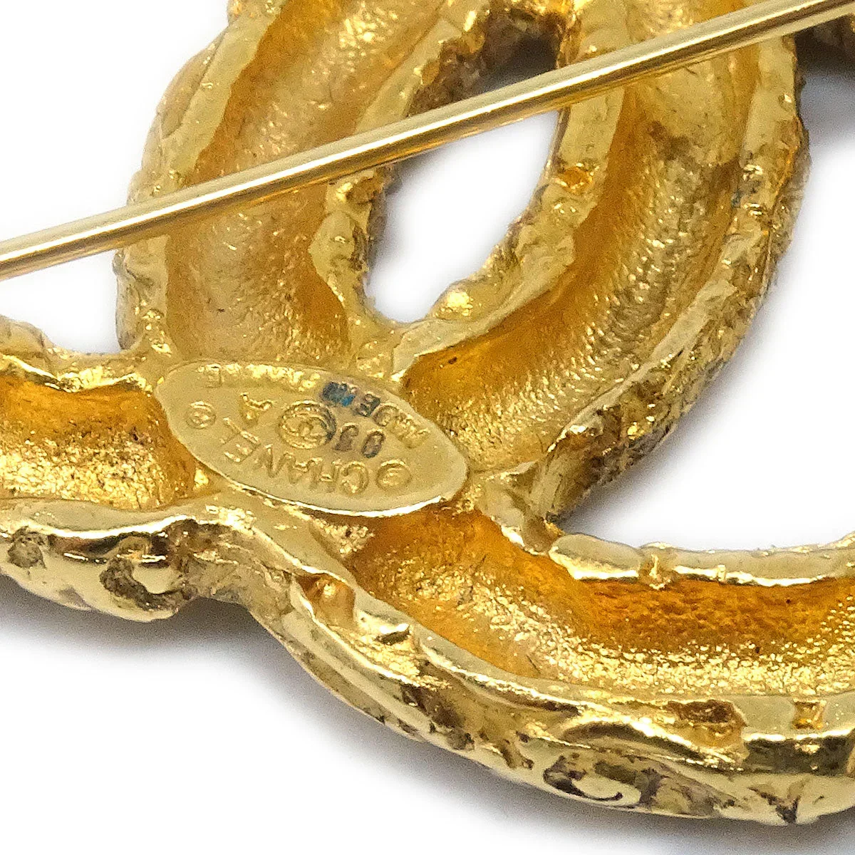 Chanel 1993 Florentine CC Brooch Small - Image 4