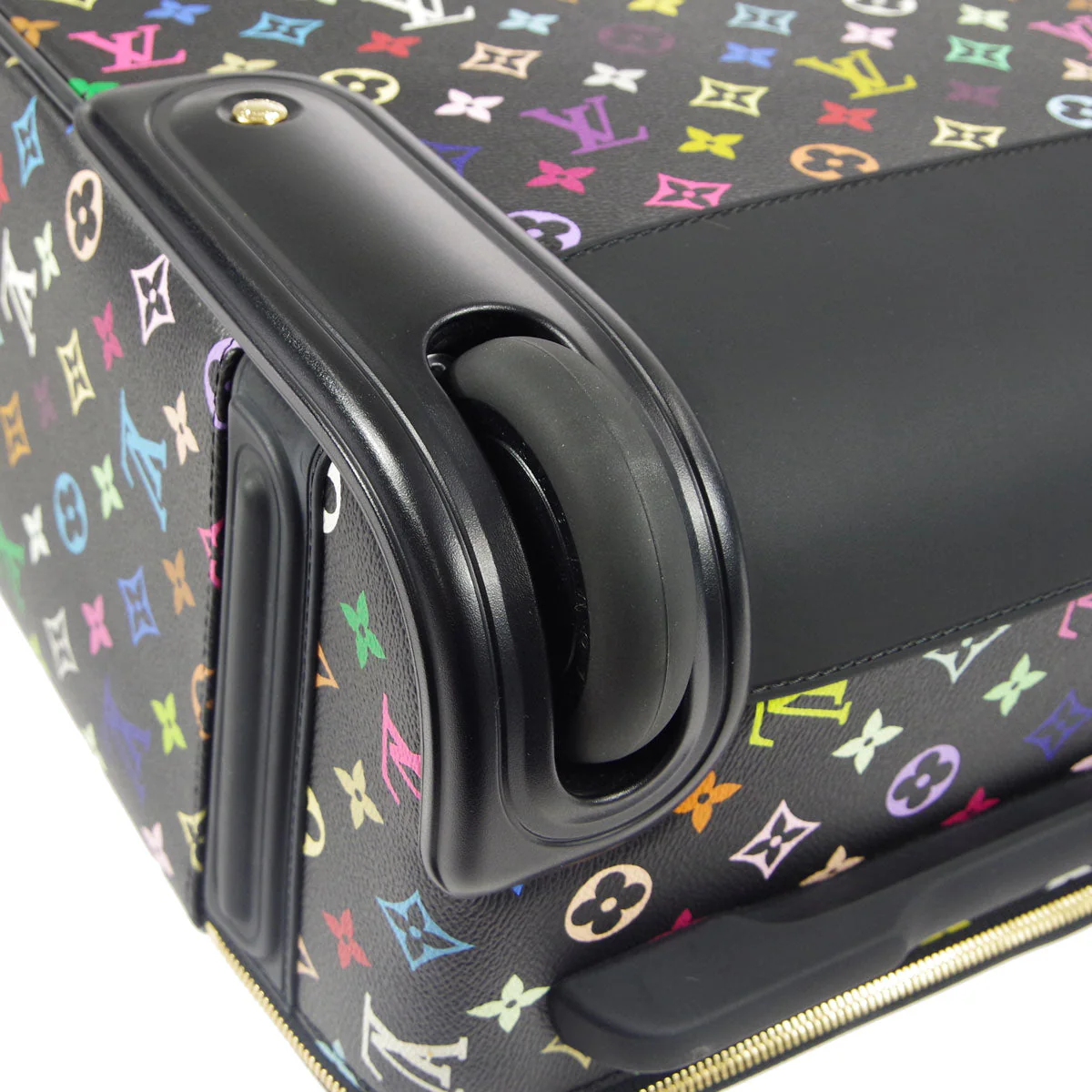 Louis Vuitton 2012 * Black Monogram Multicolor Pegase 50 Carry Handbag - Image 3