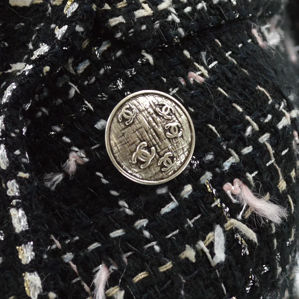 Chanel 2005 cruise crest-applique tweed coat #40 - Image 5