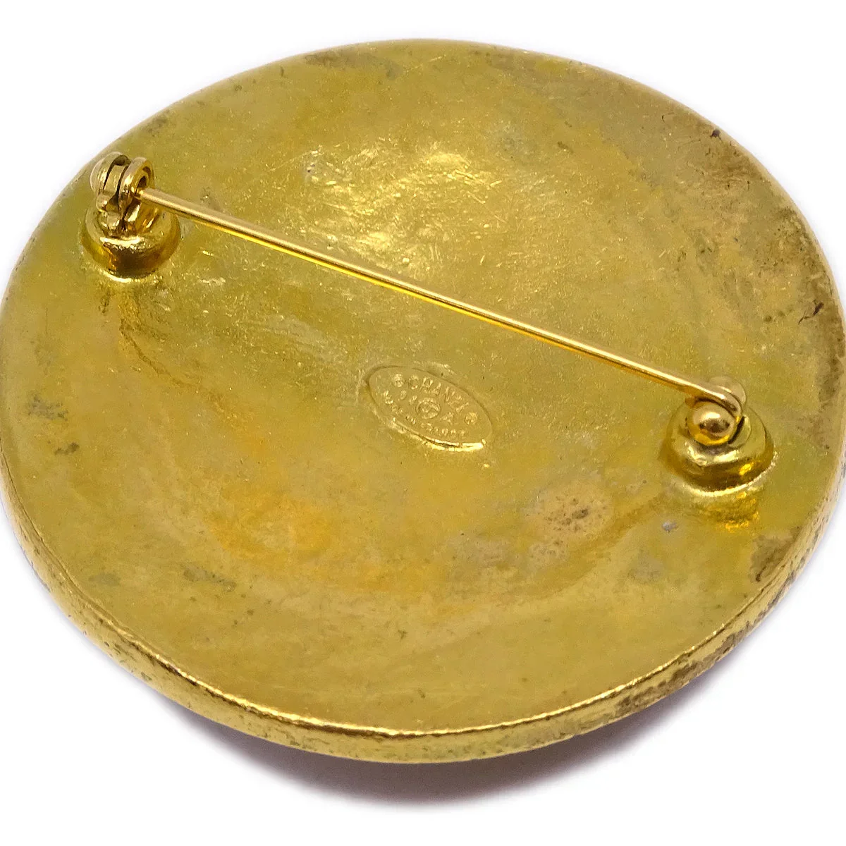 Chanel 1994 Filigree Brooch Pin Gold - Image 3