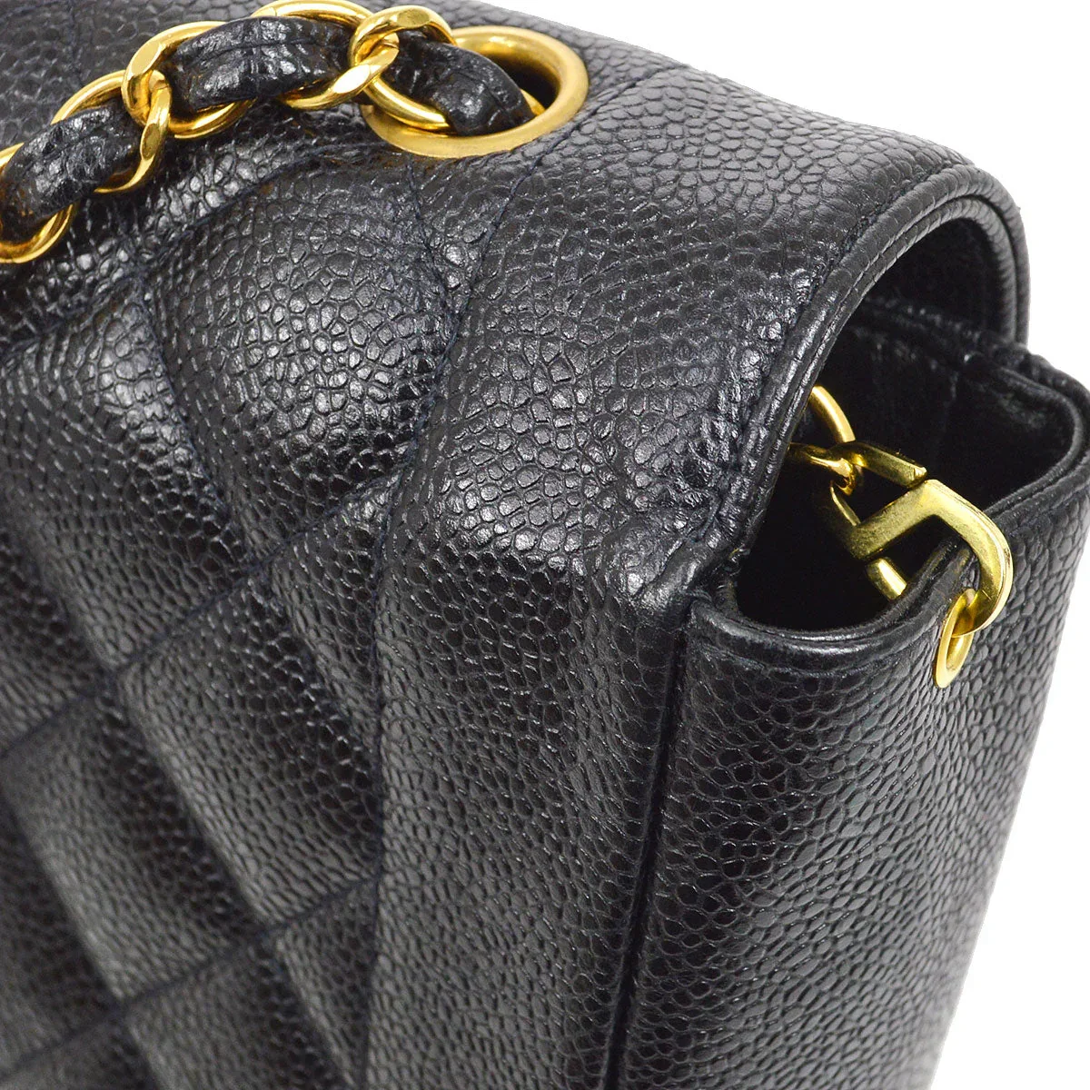 CHANEL 1994-1996 Black Caviar Diana Medium - Image 5
