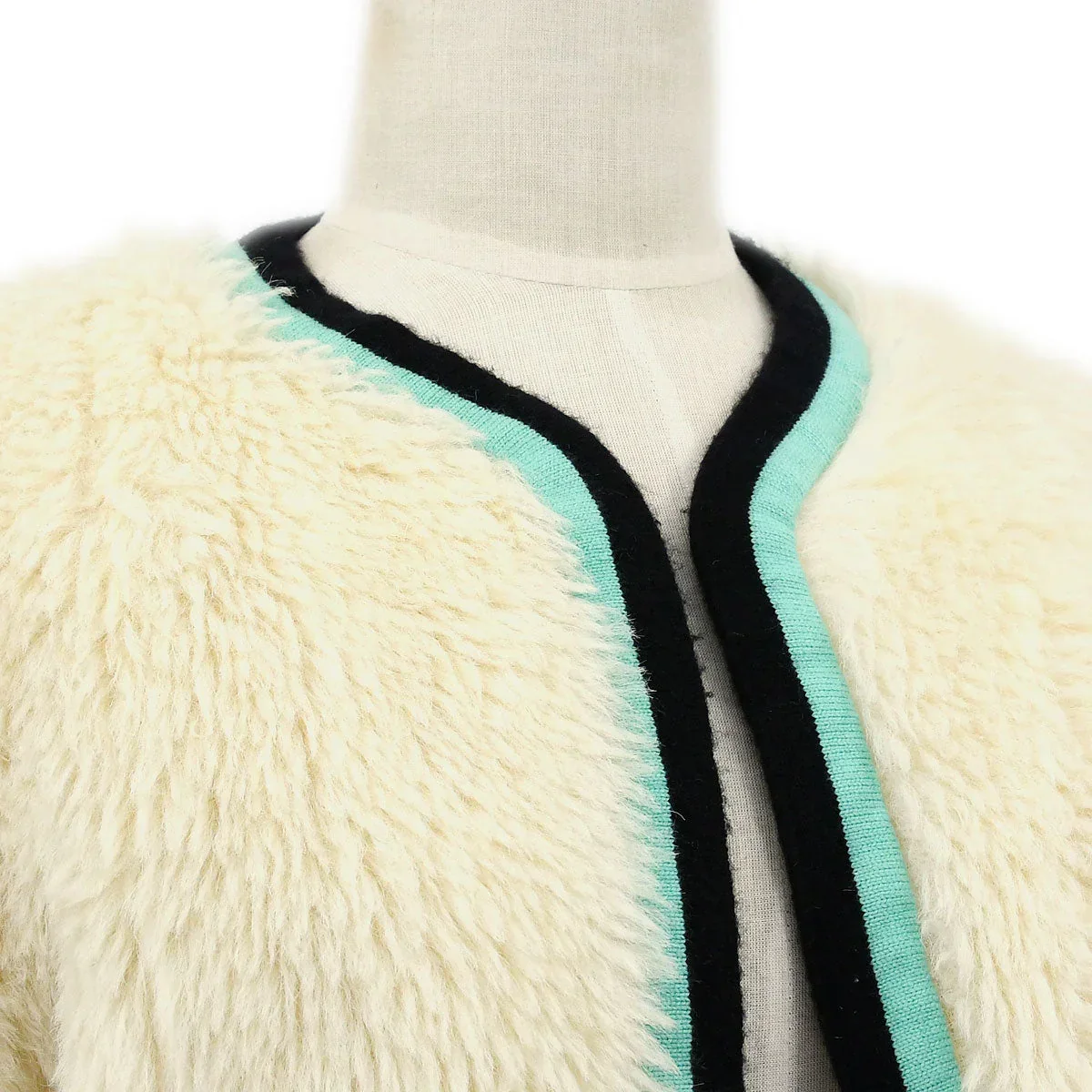 Chanel Fall 1994 logo collarless jacket - Image 4