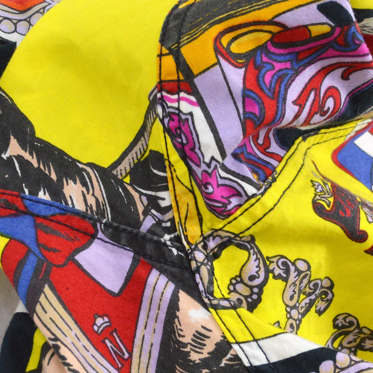 VERSACE 1990s Beatles Oxford British Royalty Shirt #M - Image 8