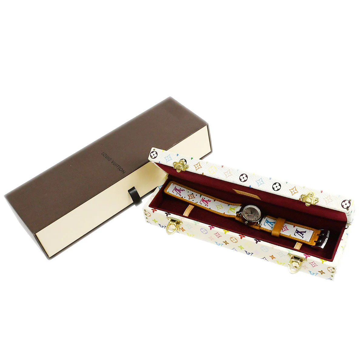 Louis Vuitton × Takashi Murakami Tambour Love Monogram Ref. Q12130 - Image 2