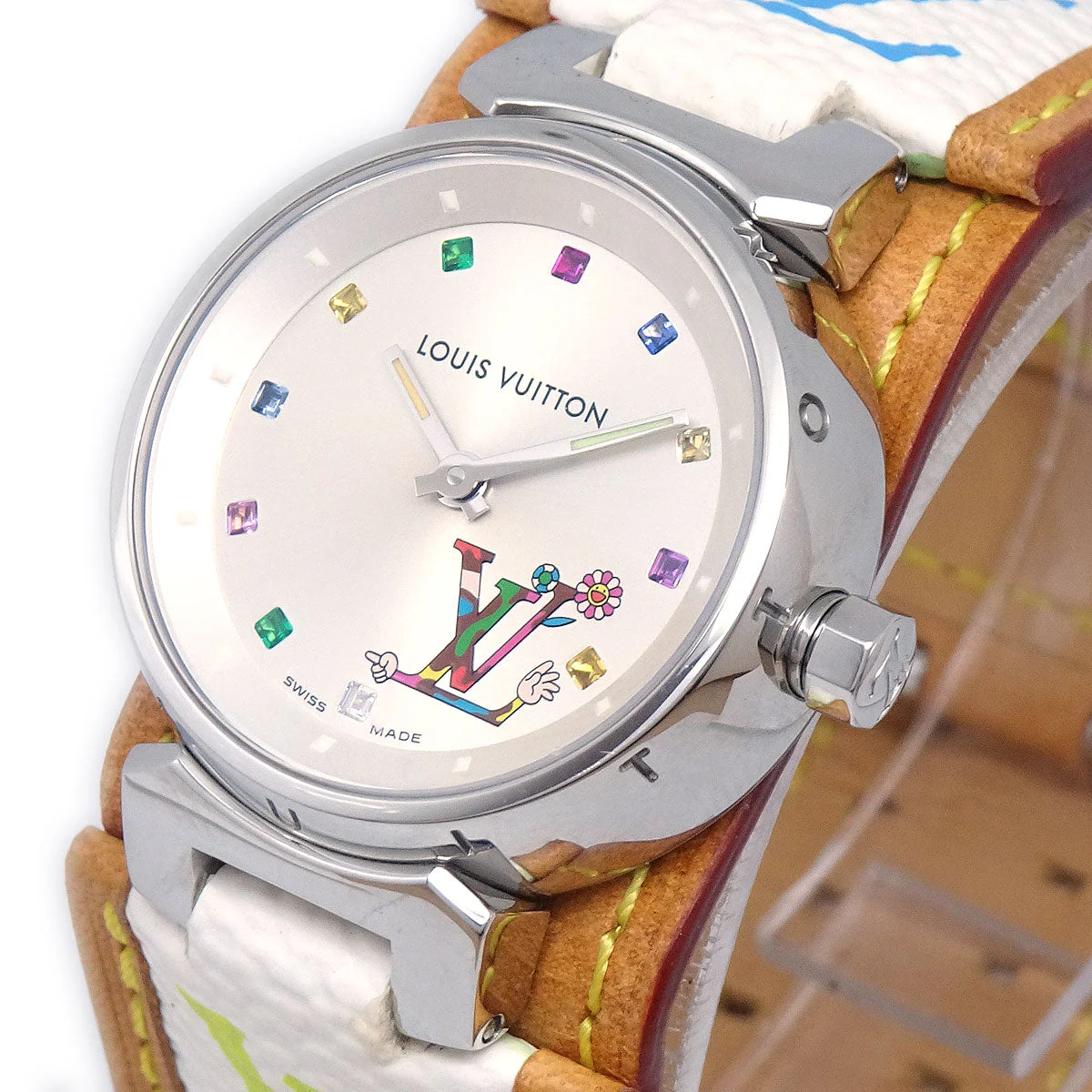 Louis Vuitton × Takashi Murakami Tambour Love Monogram Ref. Q12130 - Image 4