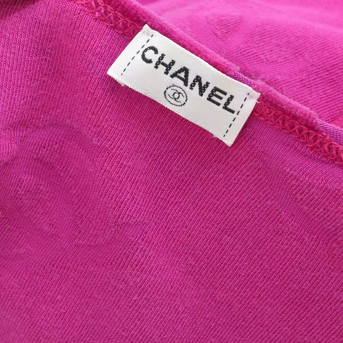 Chanel * Spring 1996 Velvet CC-print T-shirt dress #40 - Image 10