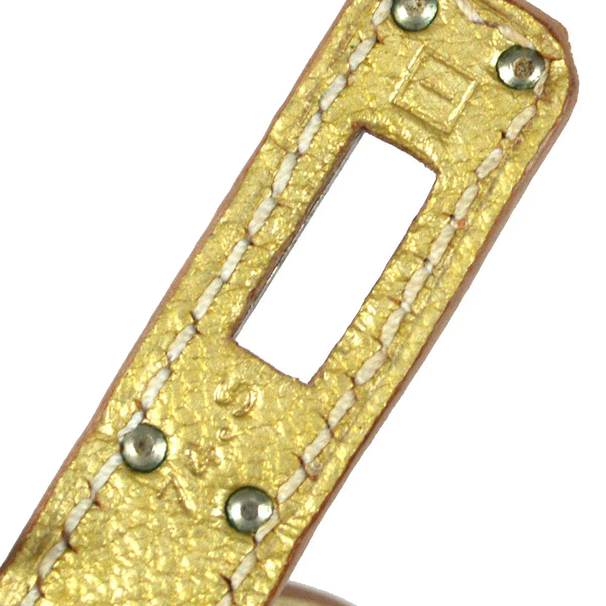 Hermes * 2005 Athens Olympic Limited Edition Kelly Pochette Metallic Gold Chevre Myzore - Image 10