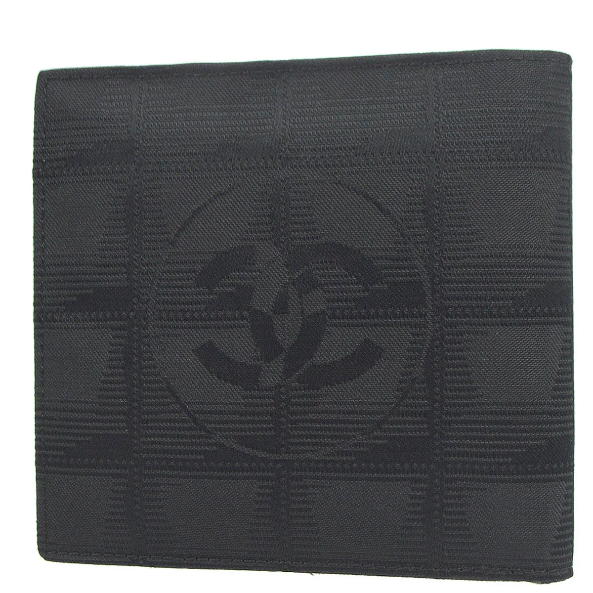 Chanel 2001-2003 Black New Travel Line Bifold Wallet Purse - Image 2