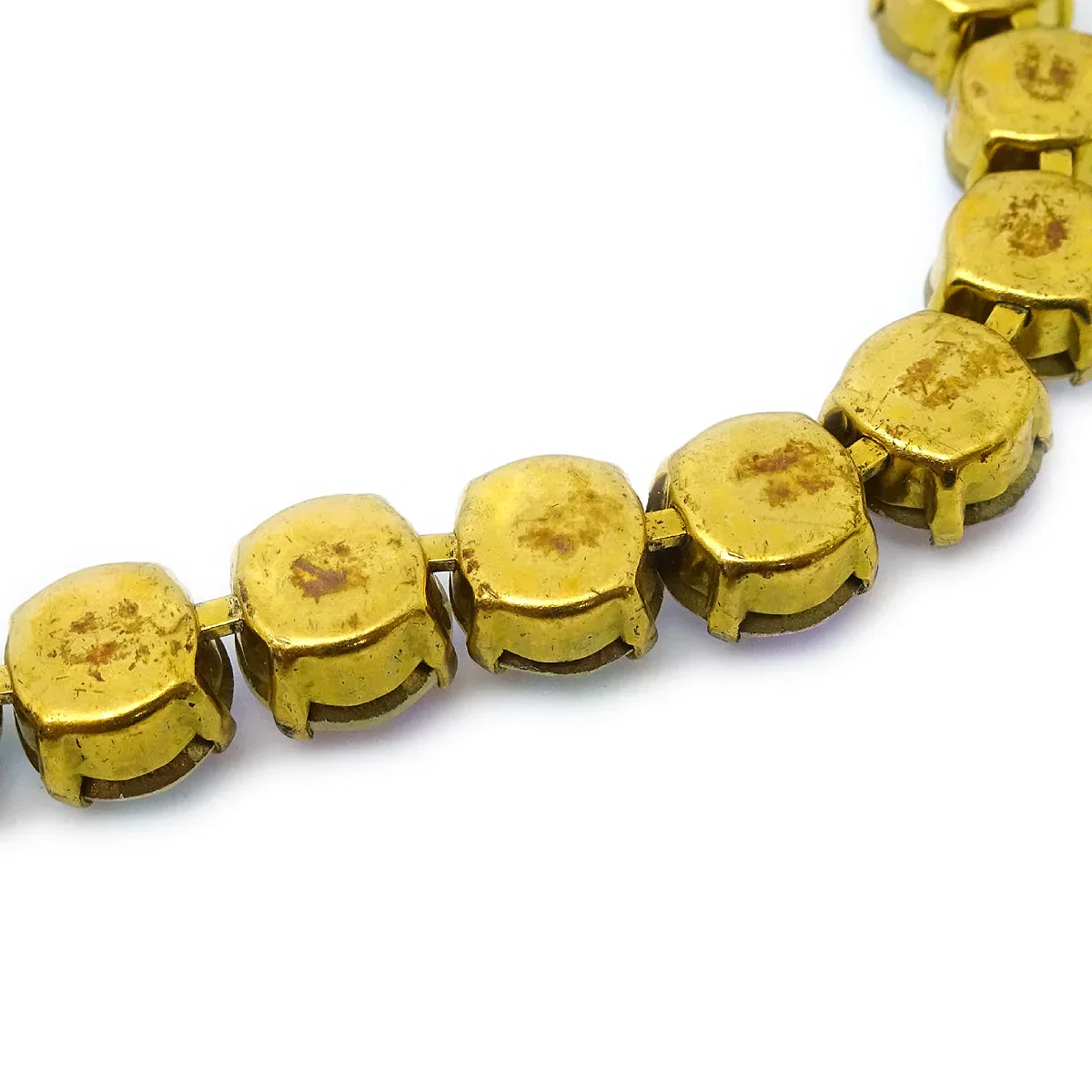Chanel Anklet Gold Rhinestone 95P - Image 3