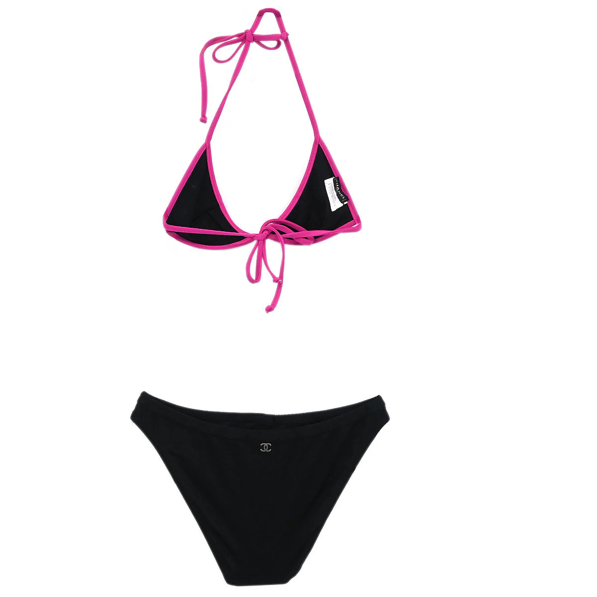 Chanel 2000 Swimwear Swimsuit Black 00T #36 - Image 3